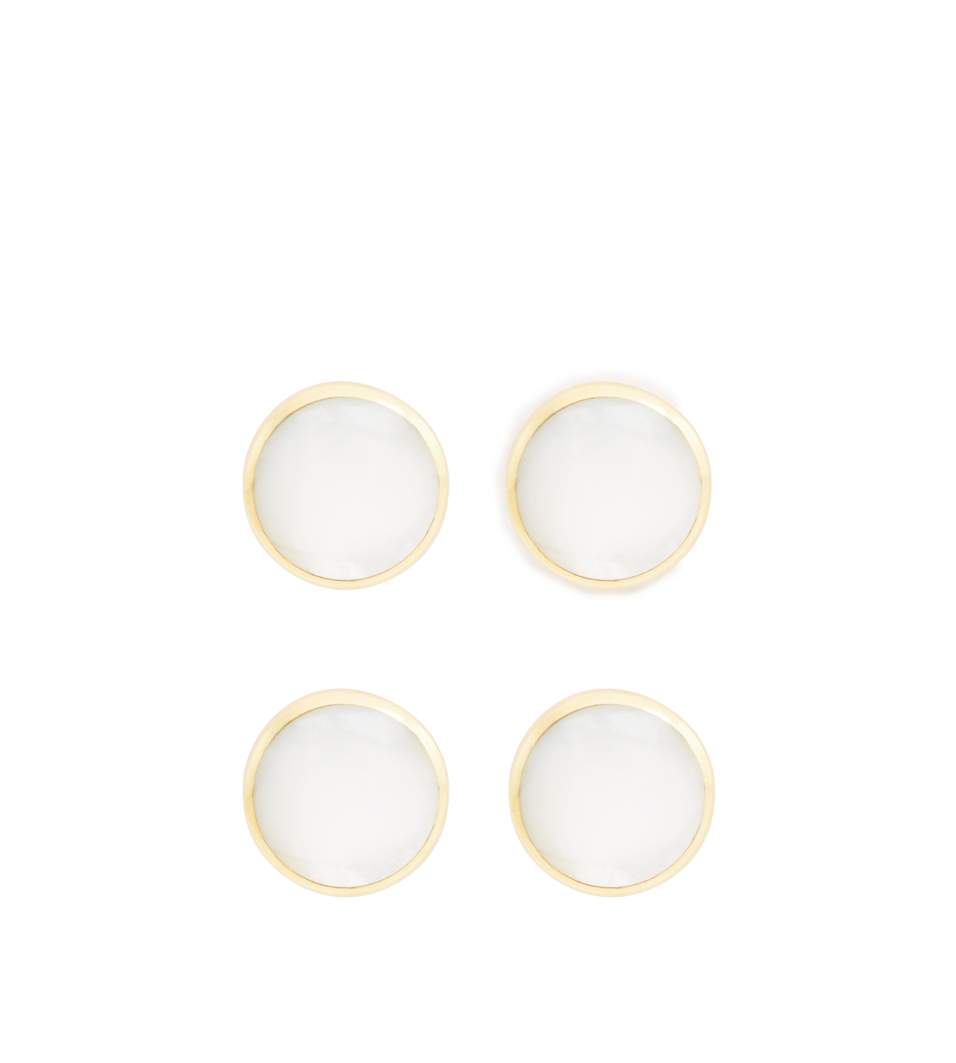 MOTHER OF PEARL ROUND SHIRT STUDS