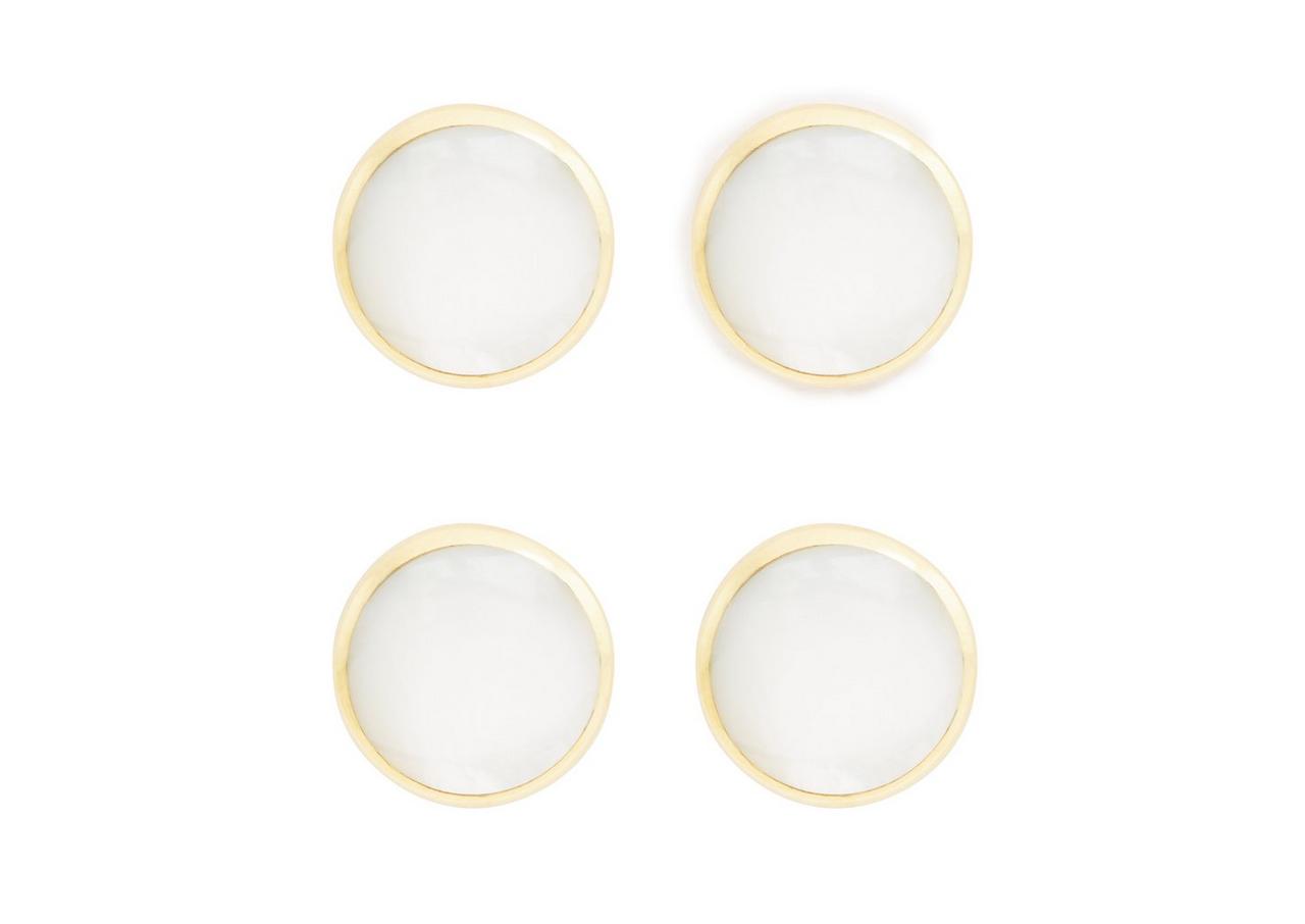 MOTHER OF PEARL ROUND SHIRT STUDS image number 0