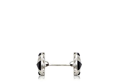 DIAMOND ROUND CUFFLINKS image number 1