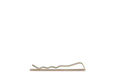 STRIPED YELLOW GOLD TIE BAR image number 2