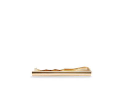 STRIPED YELLOW GOLD TIE BAR image number 3