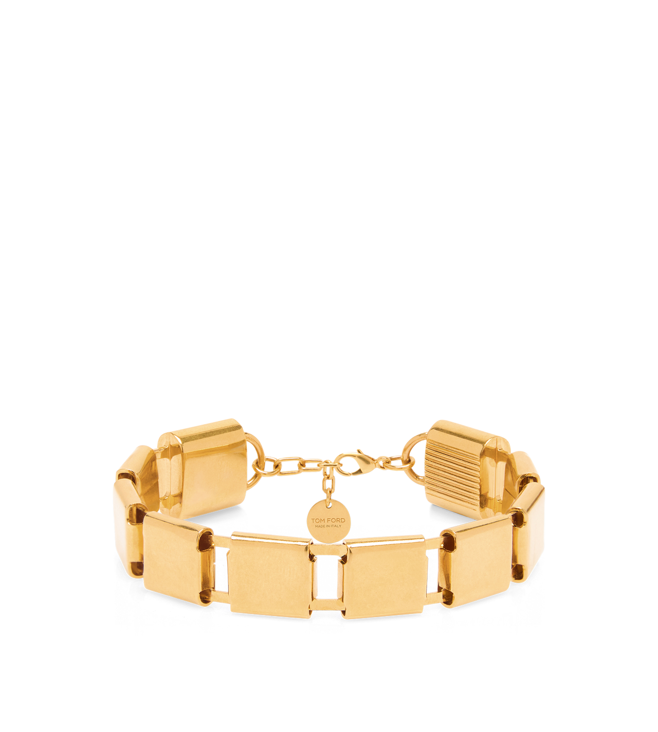 BRASS BOX BRACELET WITH PADLOCKS image number 0