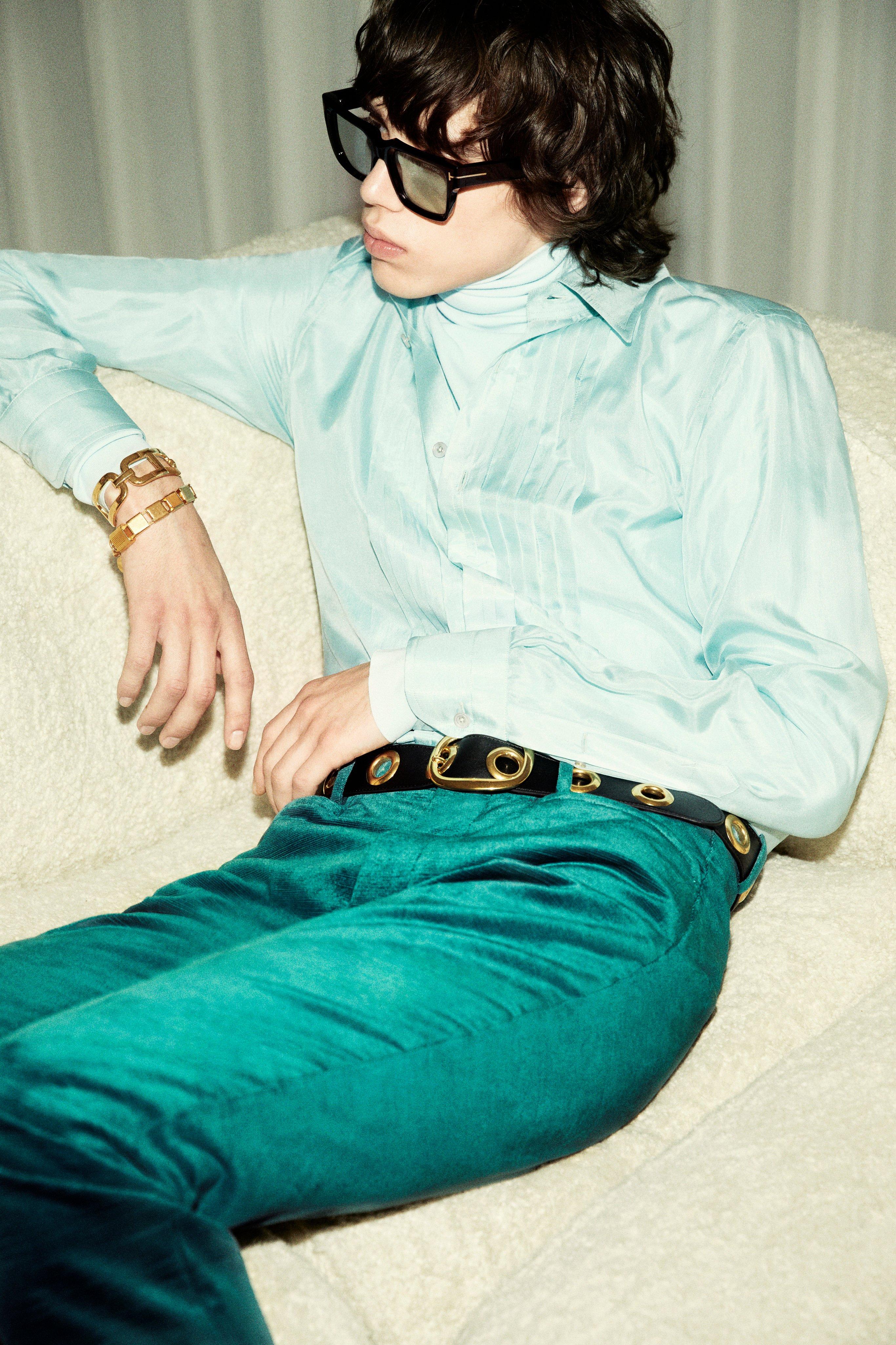 BRASS BOX BRACELET WITH PADLOCKS | Tom Ford Fashion