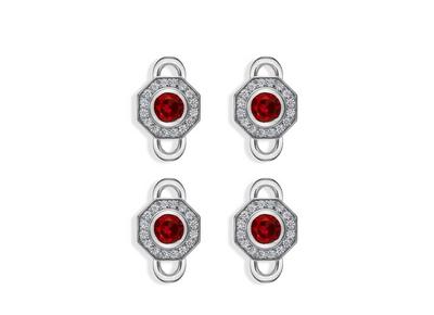 OCTAGON DIAMOND STUDS image number 0