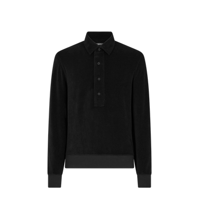 LONG SLEEVE TOWELLING POLO image number 0