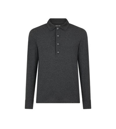 COTTON CASHMERE SILK POLO image number 0