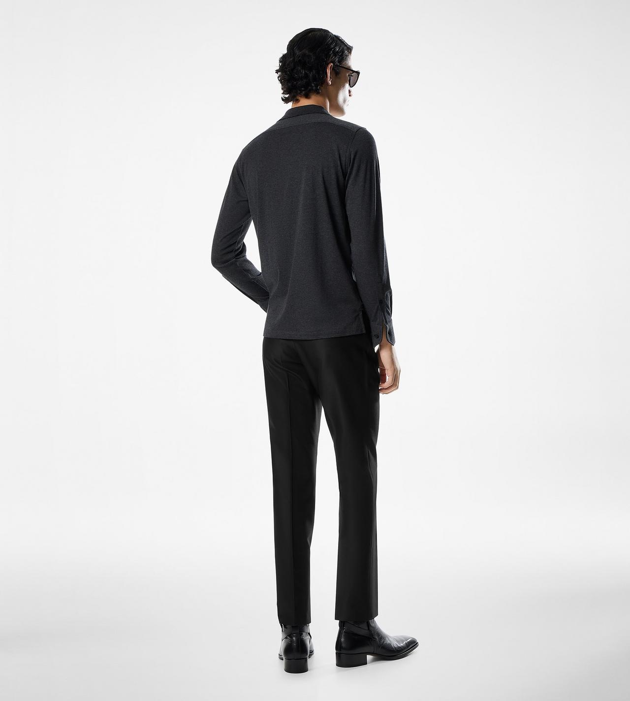 COTTON CASHMERE SILK POLO image number 2