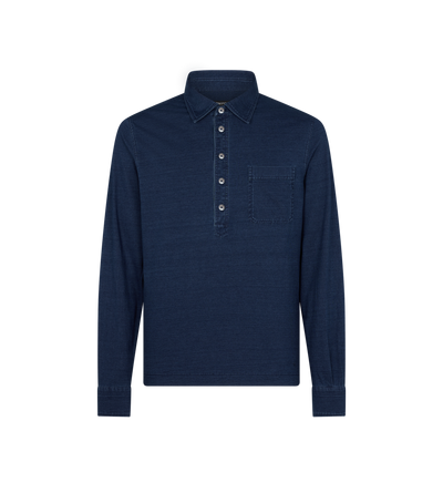LONG SLEEVE COTTON POLO image number 0