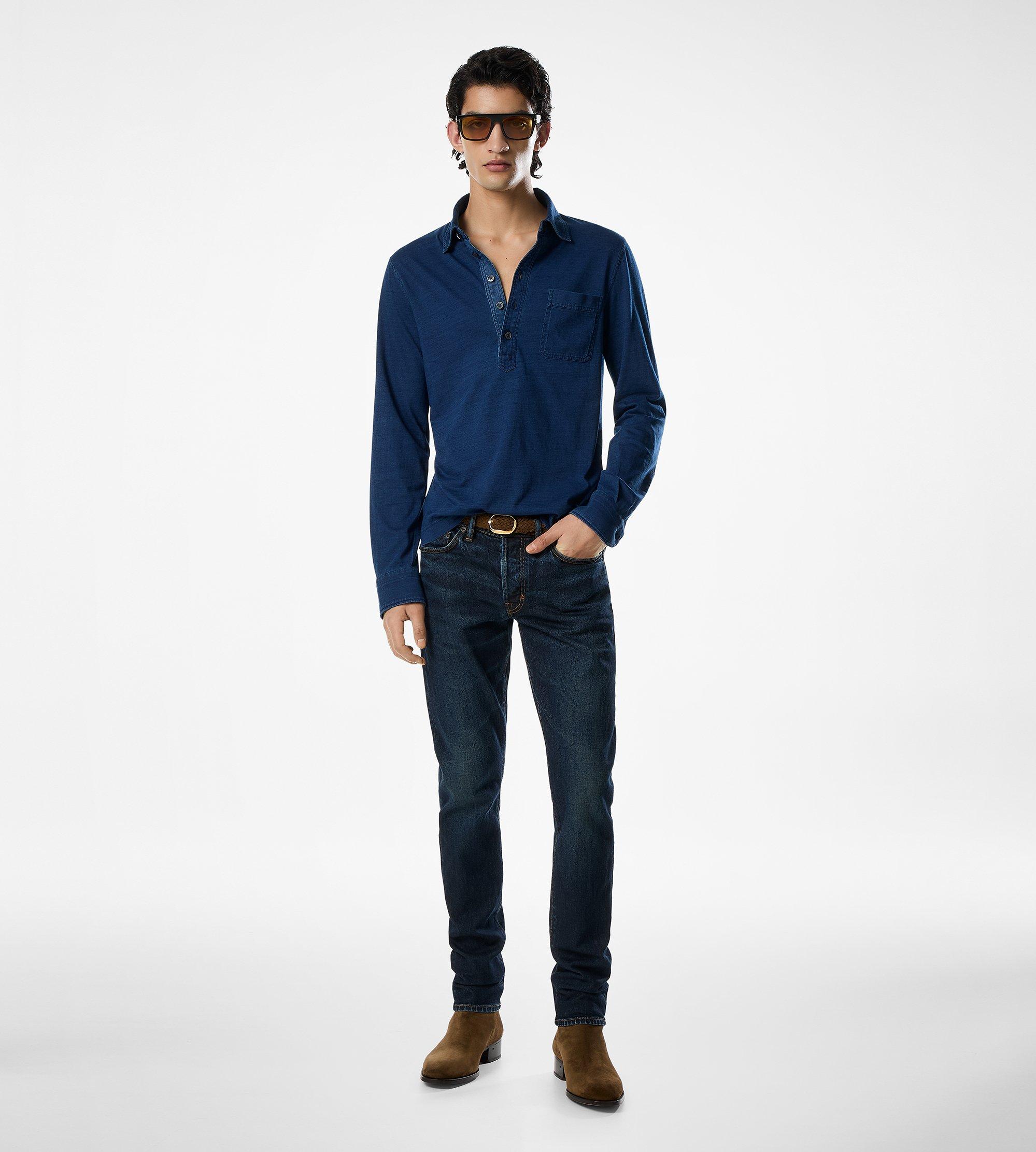 LONG SLEEVE COTTON POLO | TOM FORD Fashion