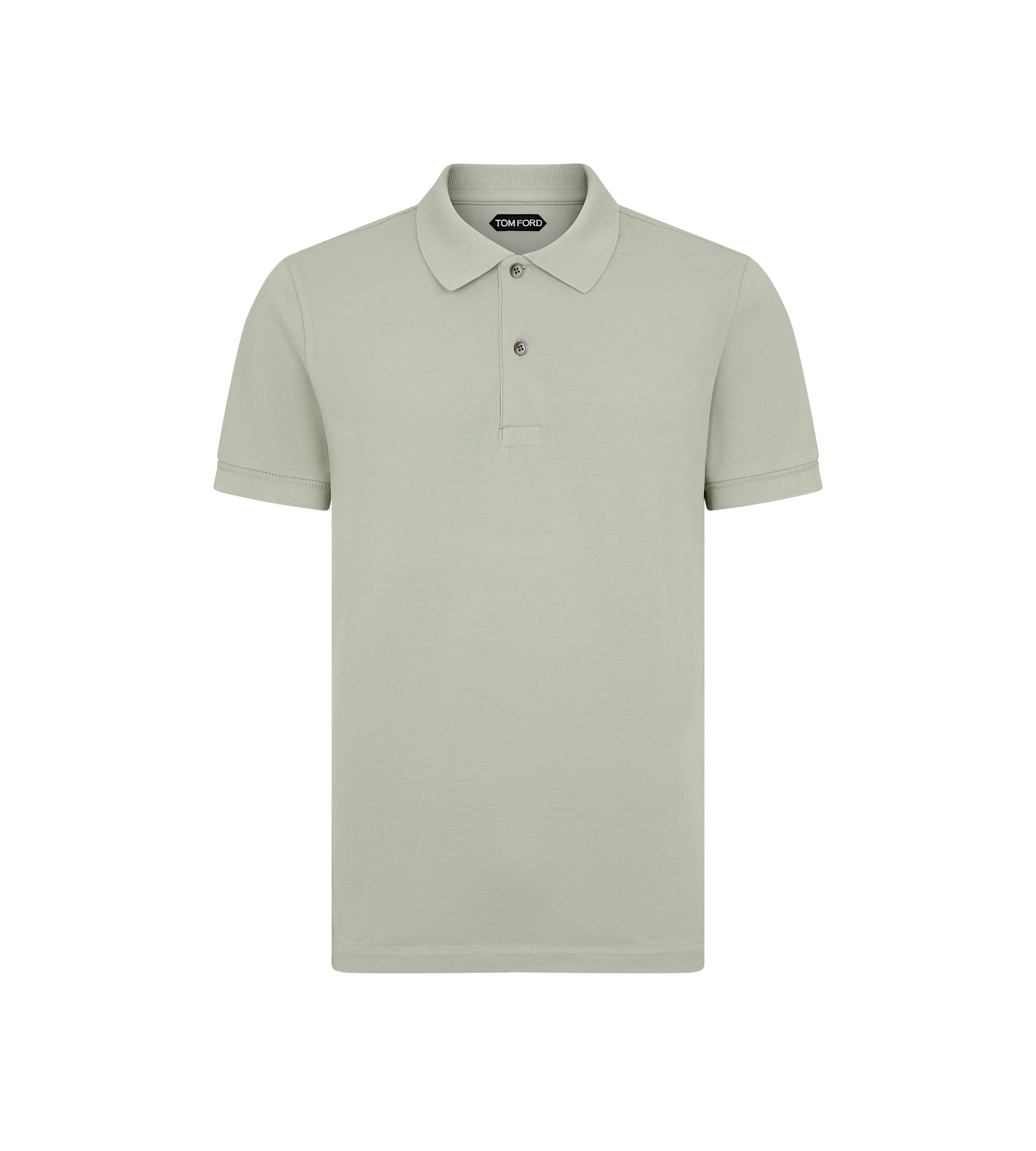 Tシャツ・カットソー TOM FORD Ivory Cotton Blend Polo Shirt White Polo with Logo Tom Ford - Vitkac AS