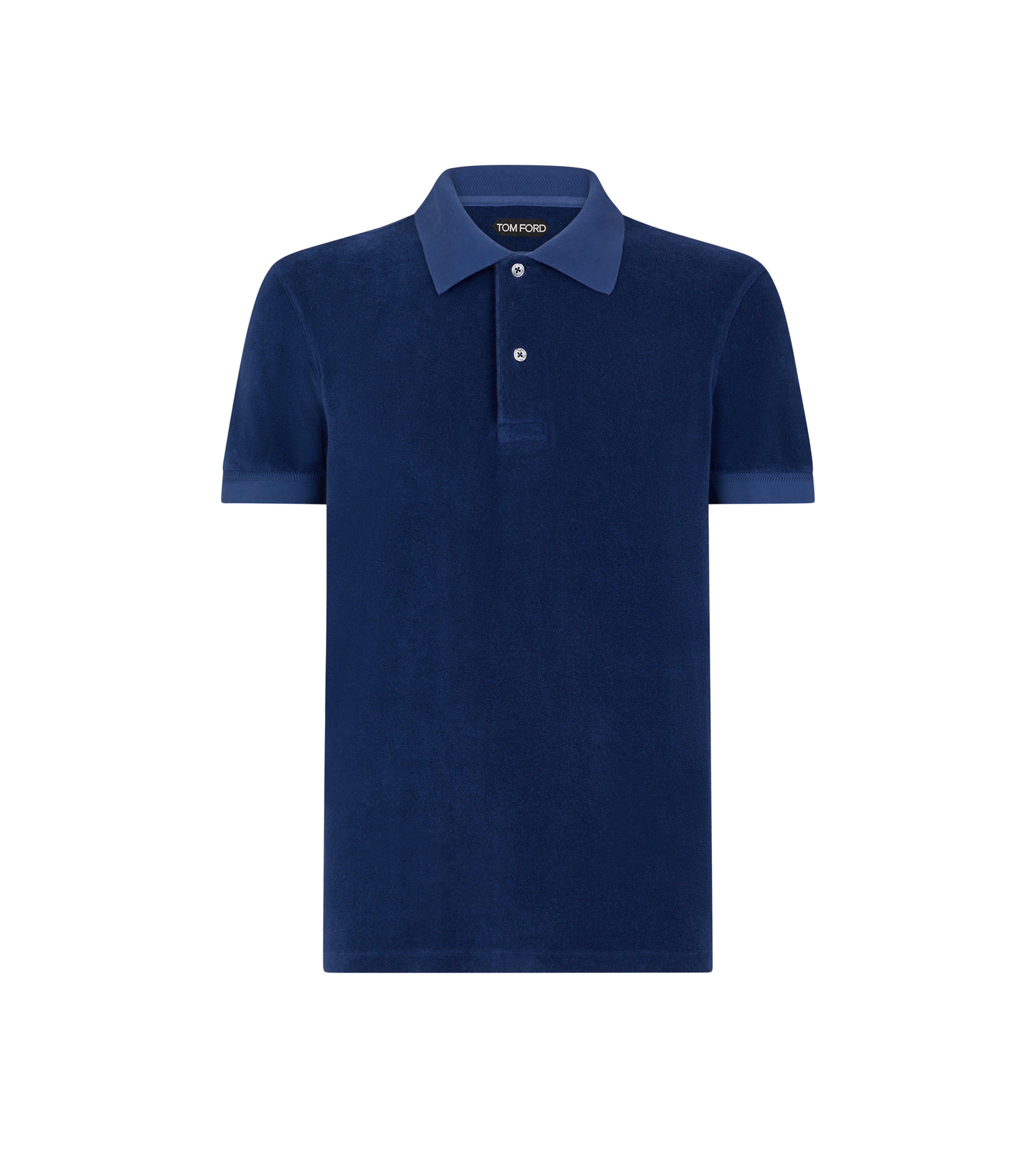 Tom ford outlet navy polo shirt