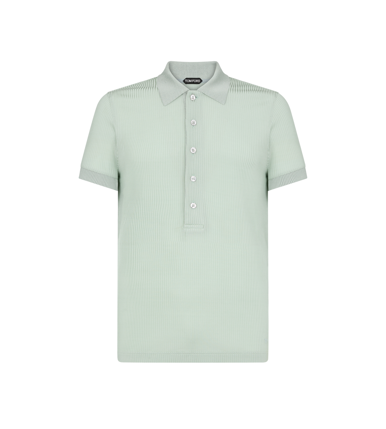 LUSTER VISCOSE RIB POLO image number 0