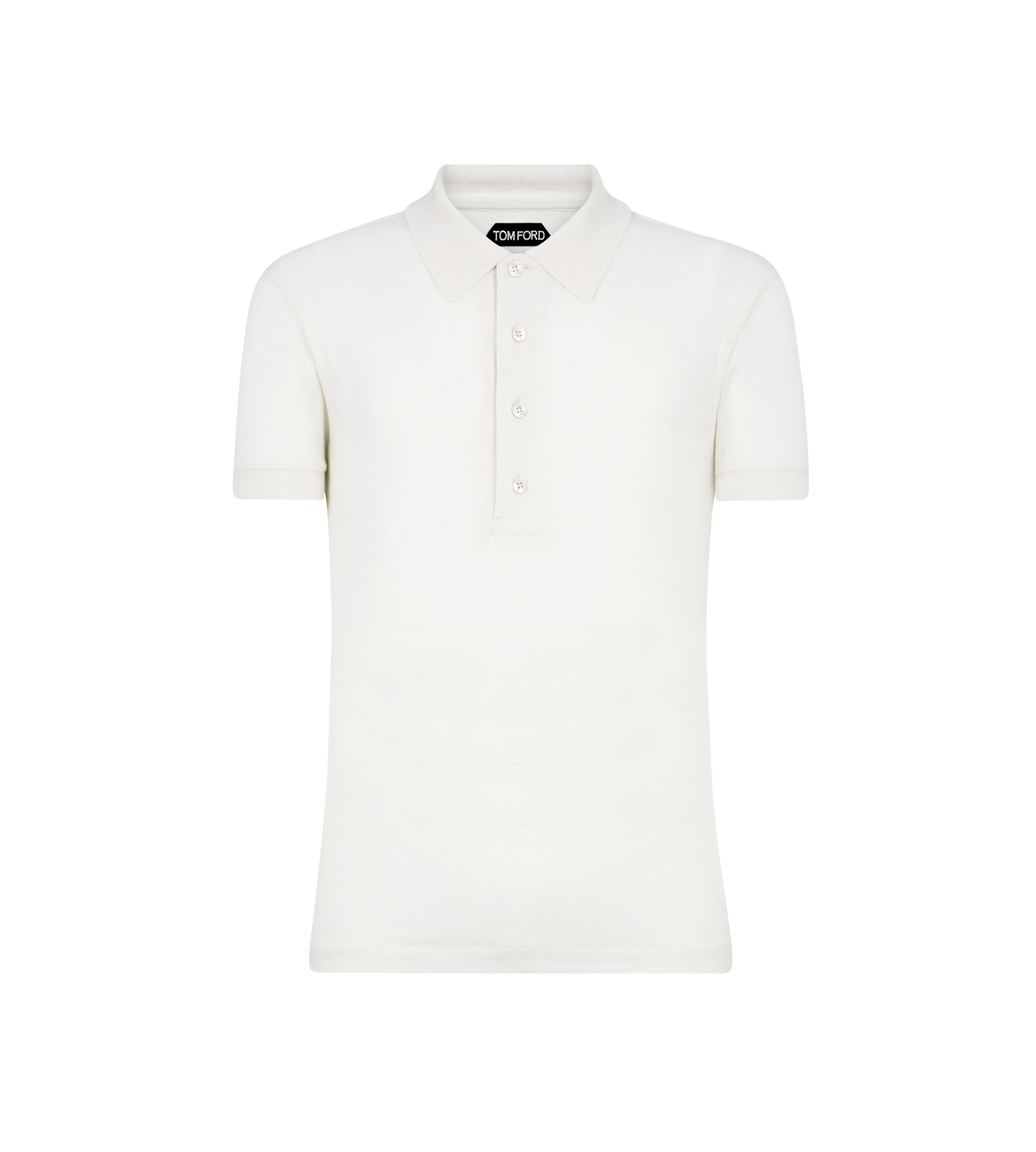 COTTON CASHMERE SHORT SLEEVE POLO