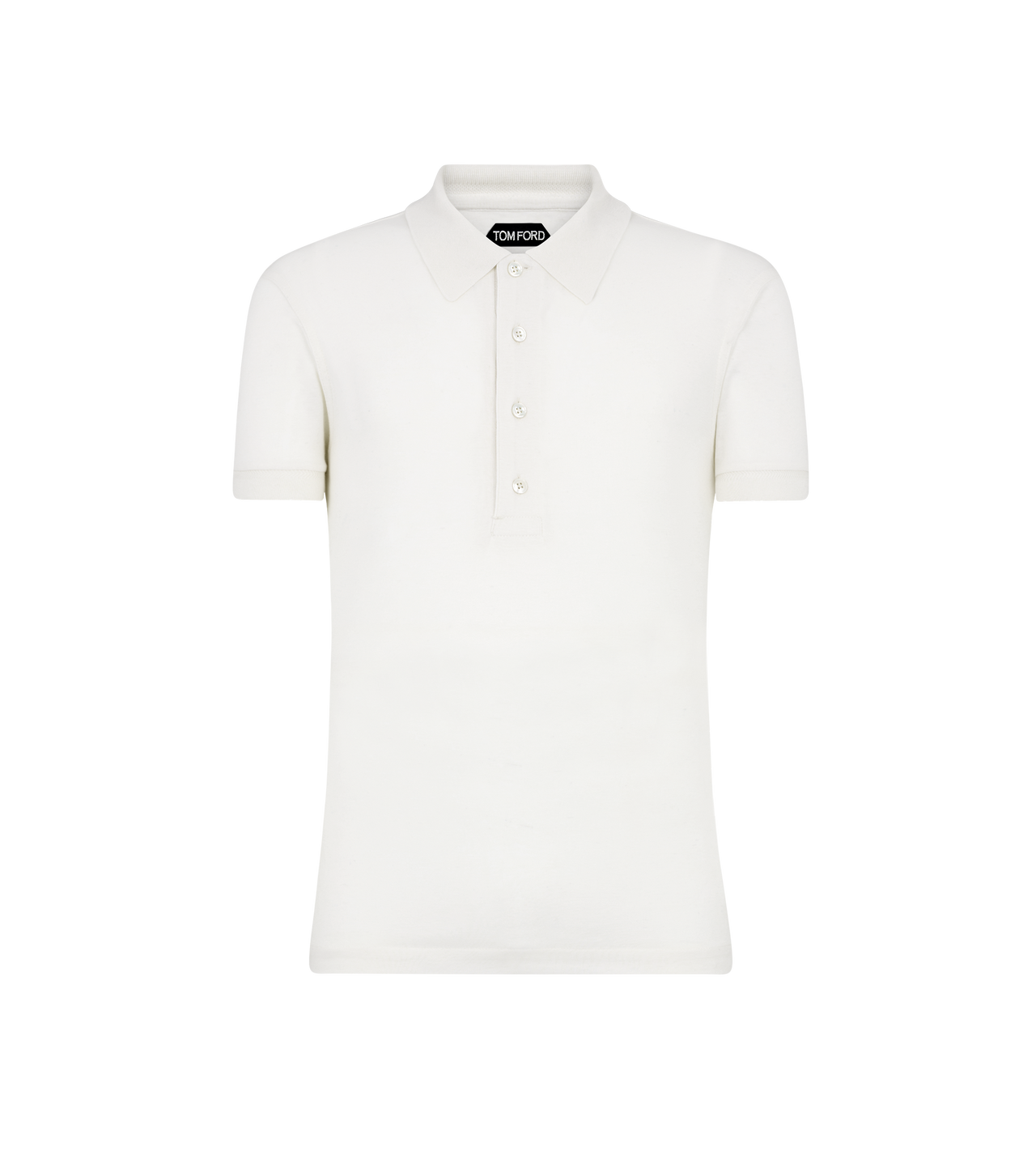 COTTON CASHMERE SHORT SLEEVE POLO image number 0