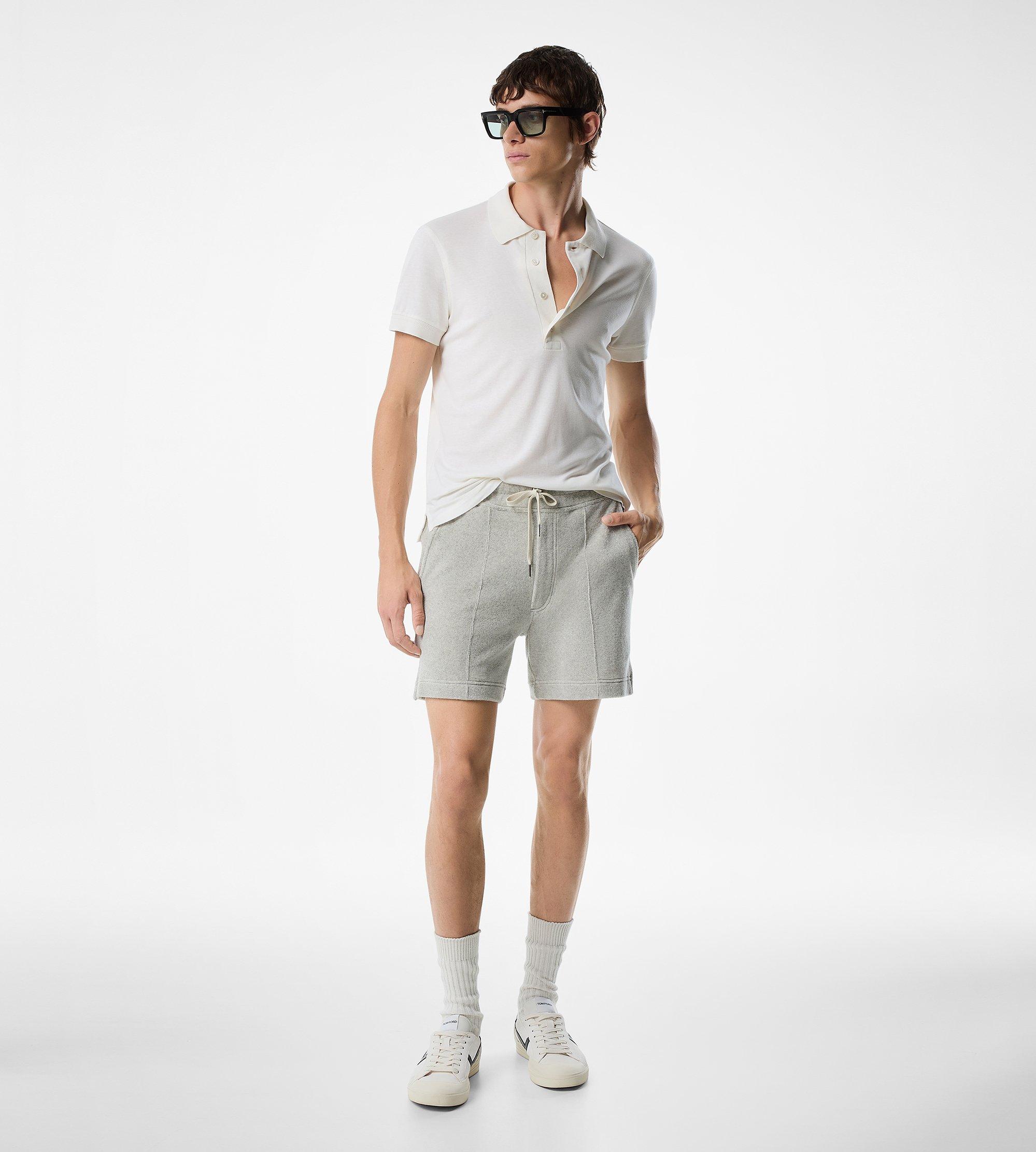 COTTON CASHMERE SHORT SLEEVE POLO