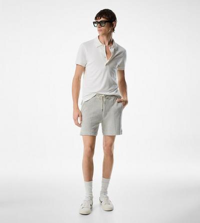 COTTON CASHMERE SHORT SLEEVE POLO image number 1