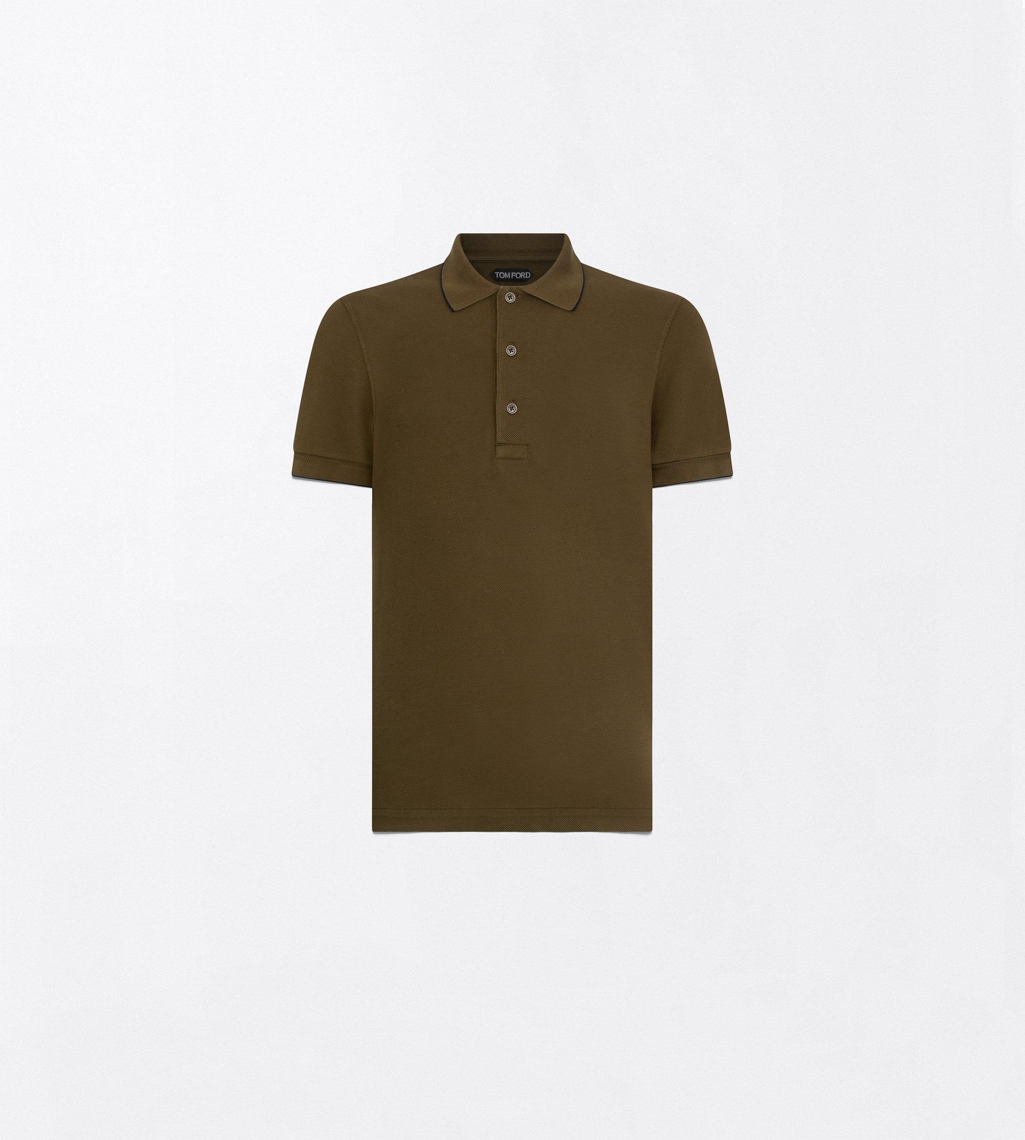 CONTRAST PIPING PIQUET POLO
