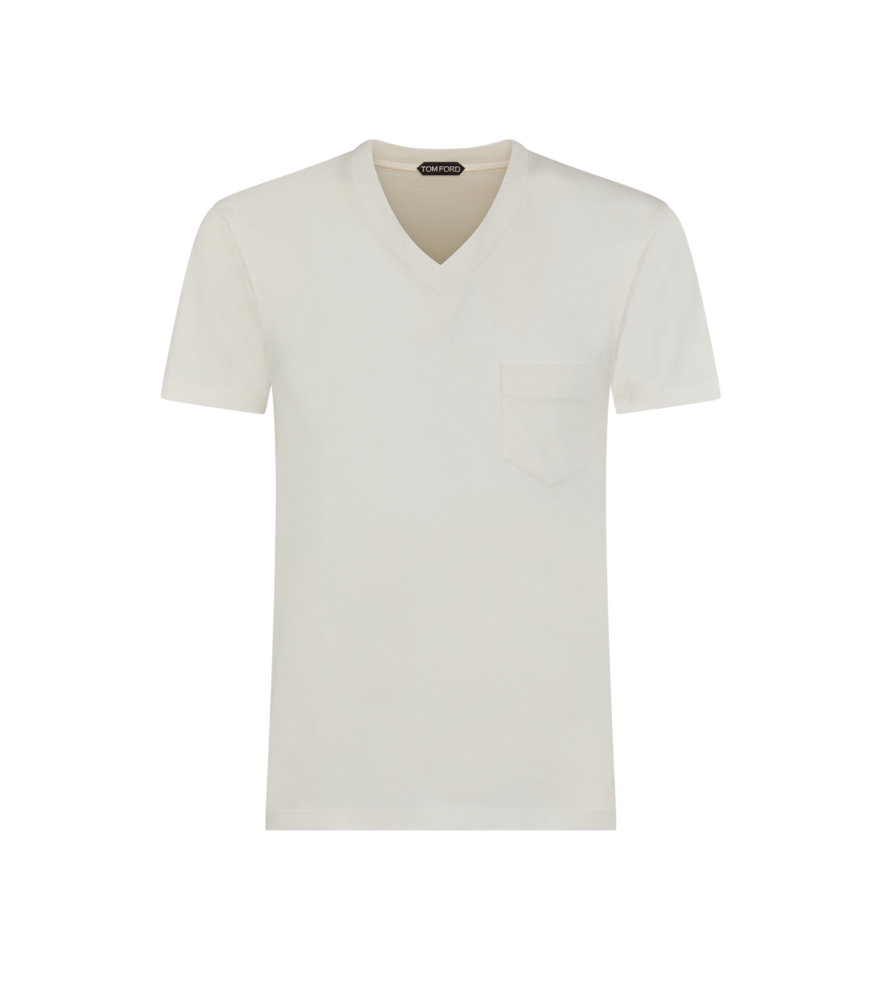 PURE COTTON V-NECK T-SHIRT image number 0