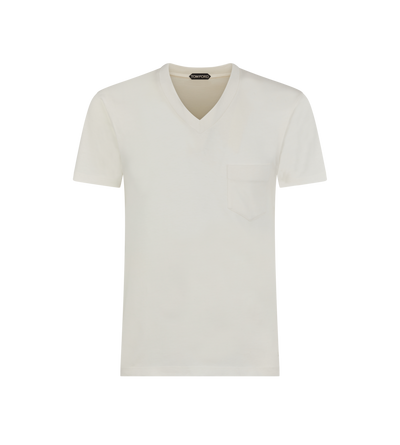 PURE COTTON V-NECK T-SHIRT