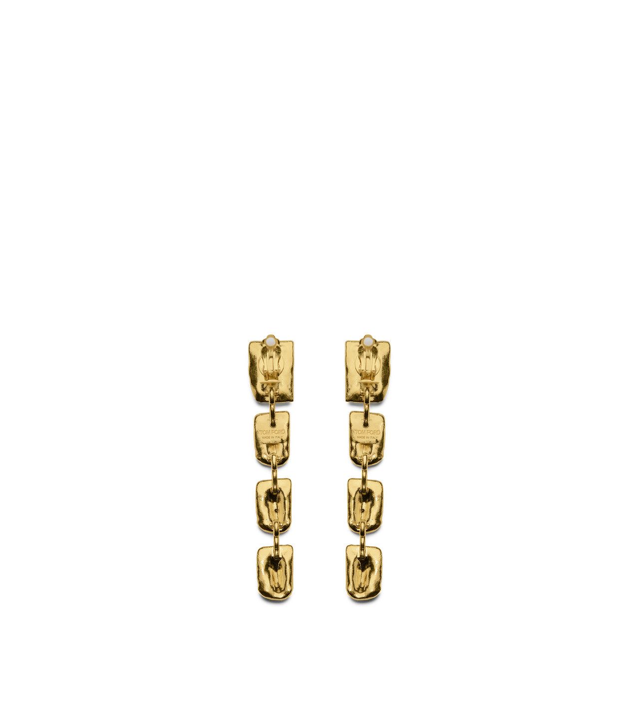 BRASS CROC EARRINGS image number 1