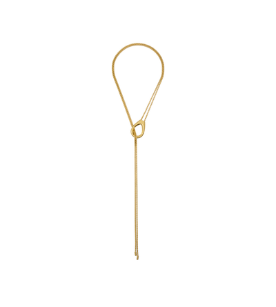 BRASS HERA LARIAT NECKLACE image number 0