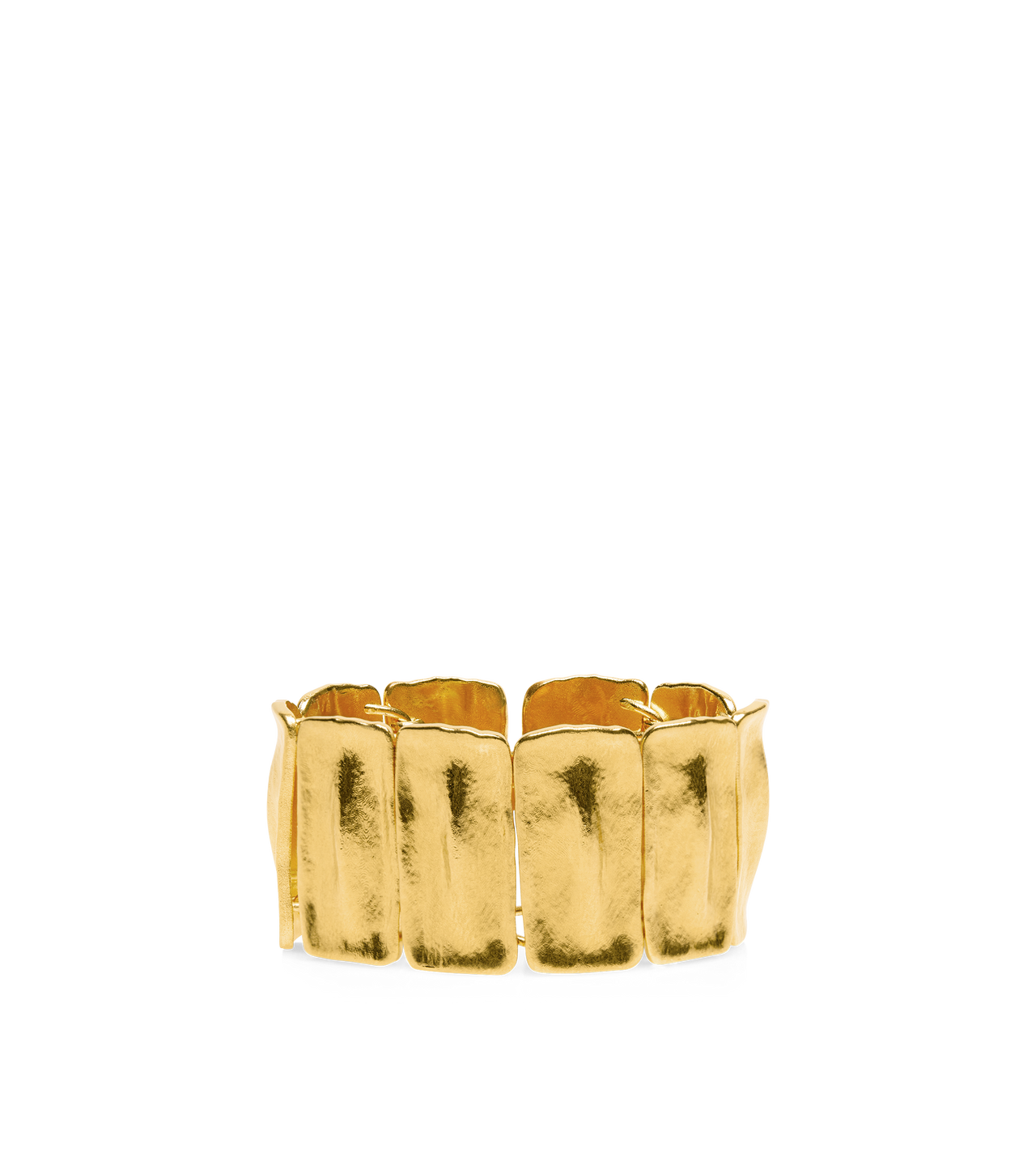 BRASS CROC BRACELET image number 0