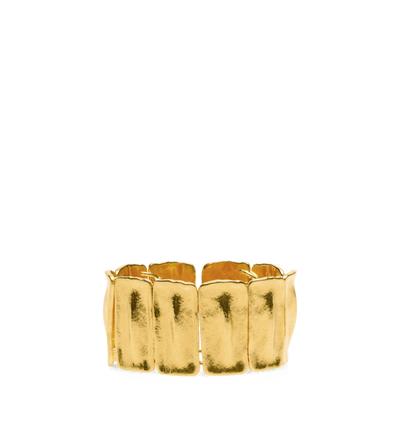 BRASS CROC BRACELET image number 0