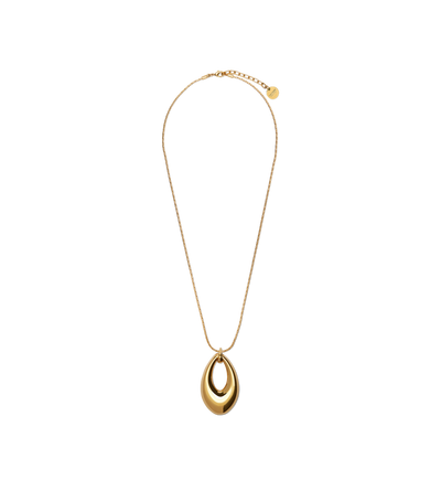 BRASS ARP NECKLACE image number 0