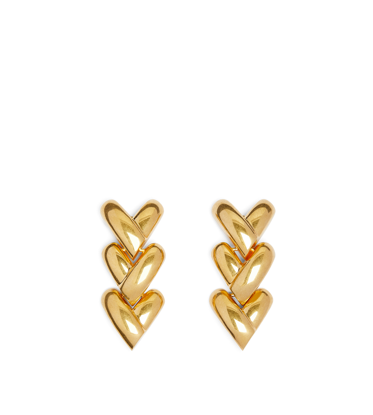 BRASS LOVE EARRINGS image number 0