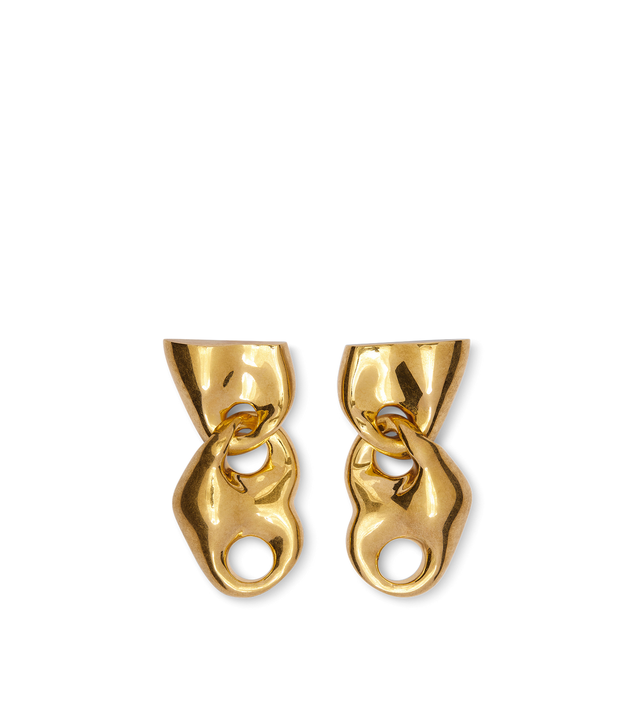 BRASS AMOR EARRINGS image number 0