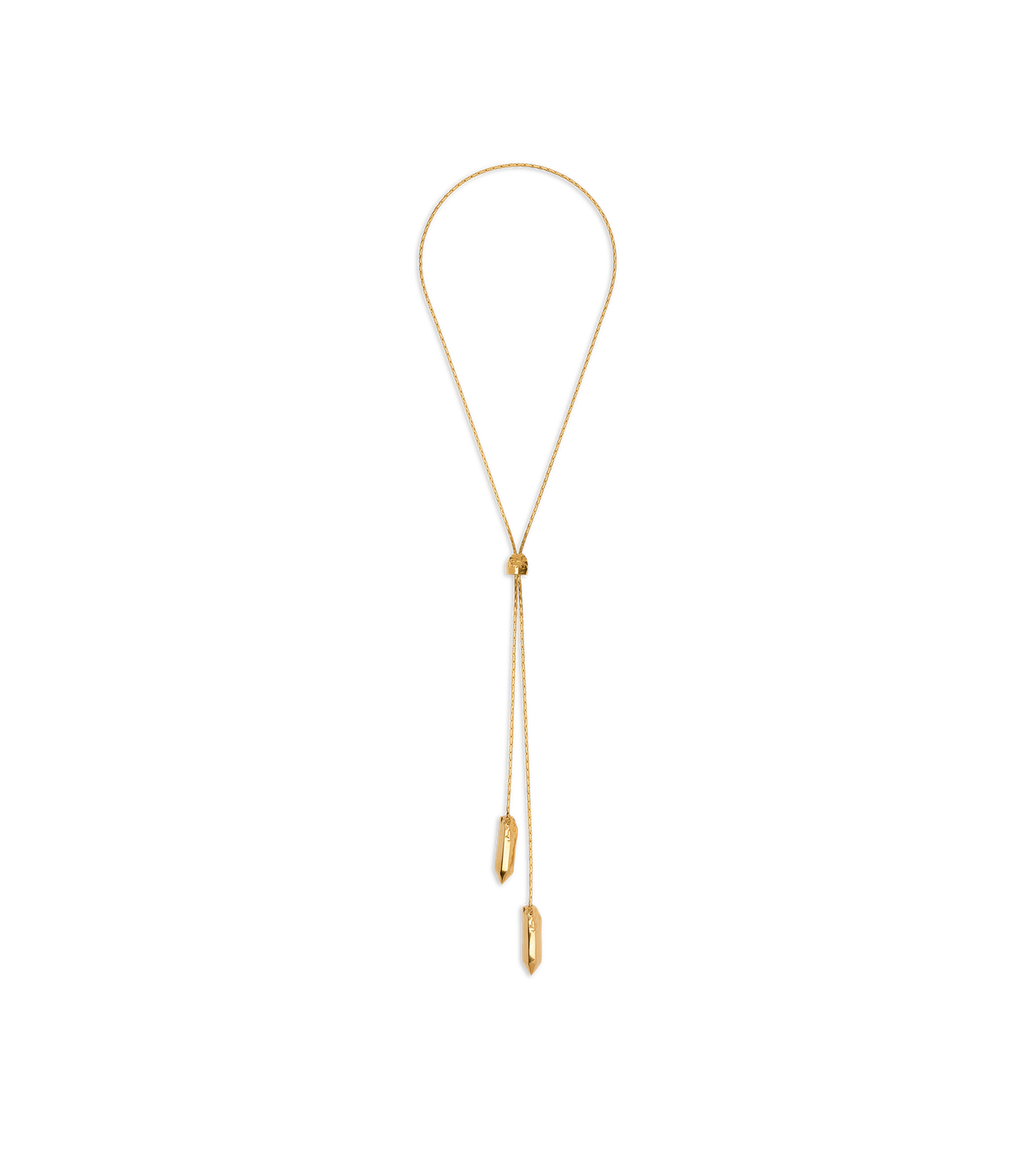 BRASS ATHENA LARIAT NECKLACE image number 0