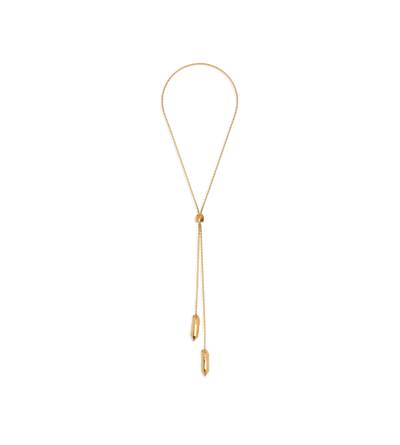 BRASS ATHENA LARIAT NECKLACE image number 0