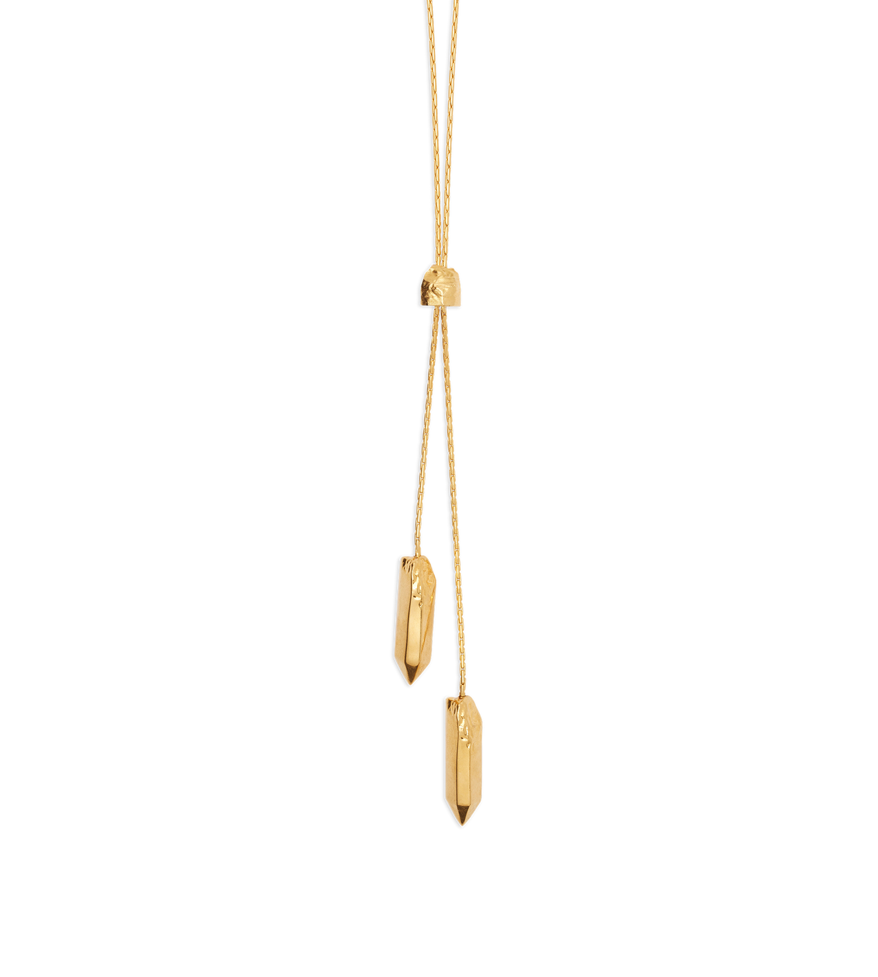 TOM FORD BRASS VINTAGE GOLD BRASS ATHENA LARIAT NECKLACE