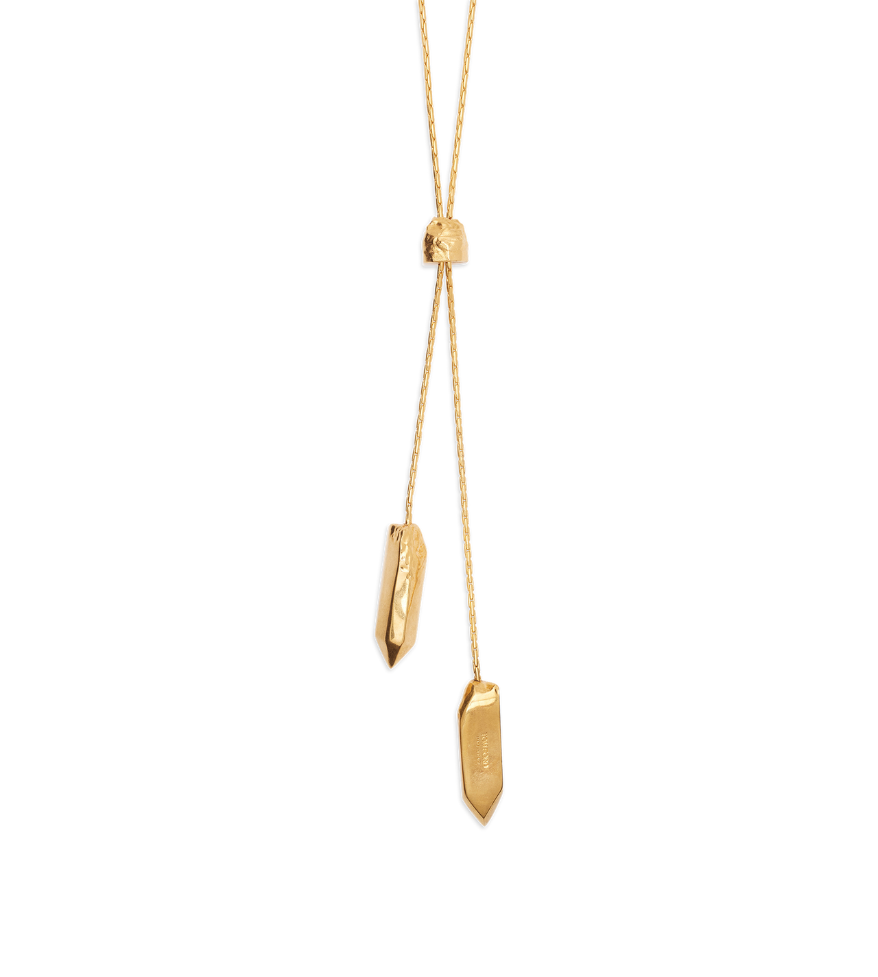 BRASS ATHENA LARIAT NECKLACE image number 1