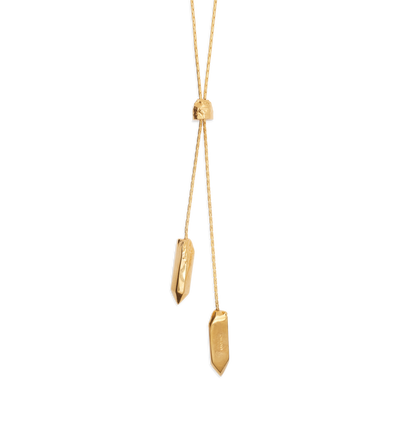 BRASS ATHENA LARIAT NECKLACE image number 1