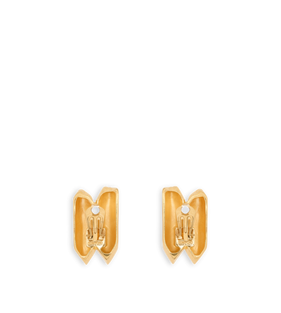 BRASS ATHENA EARRINGS image number 1