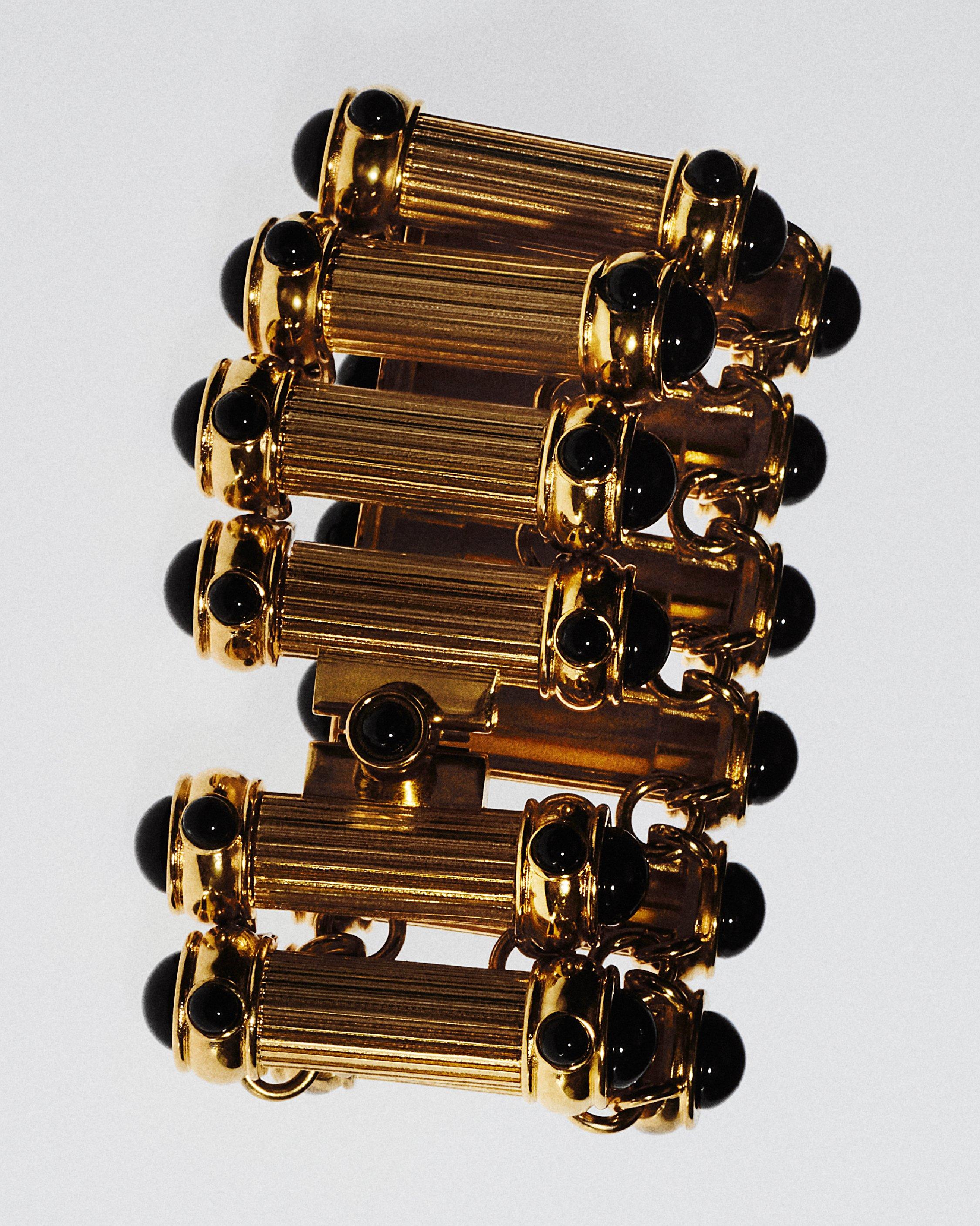 最高級 BRASS AND CRYSTAL CABOCHONS BRACELET | Tom Ford Fashion 小物