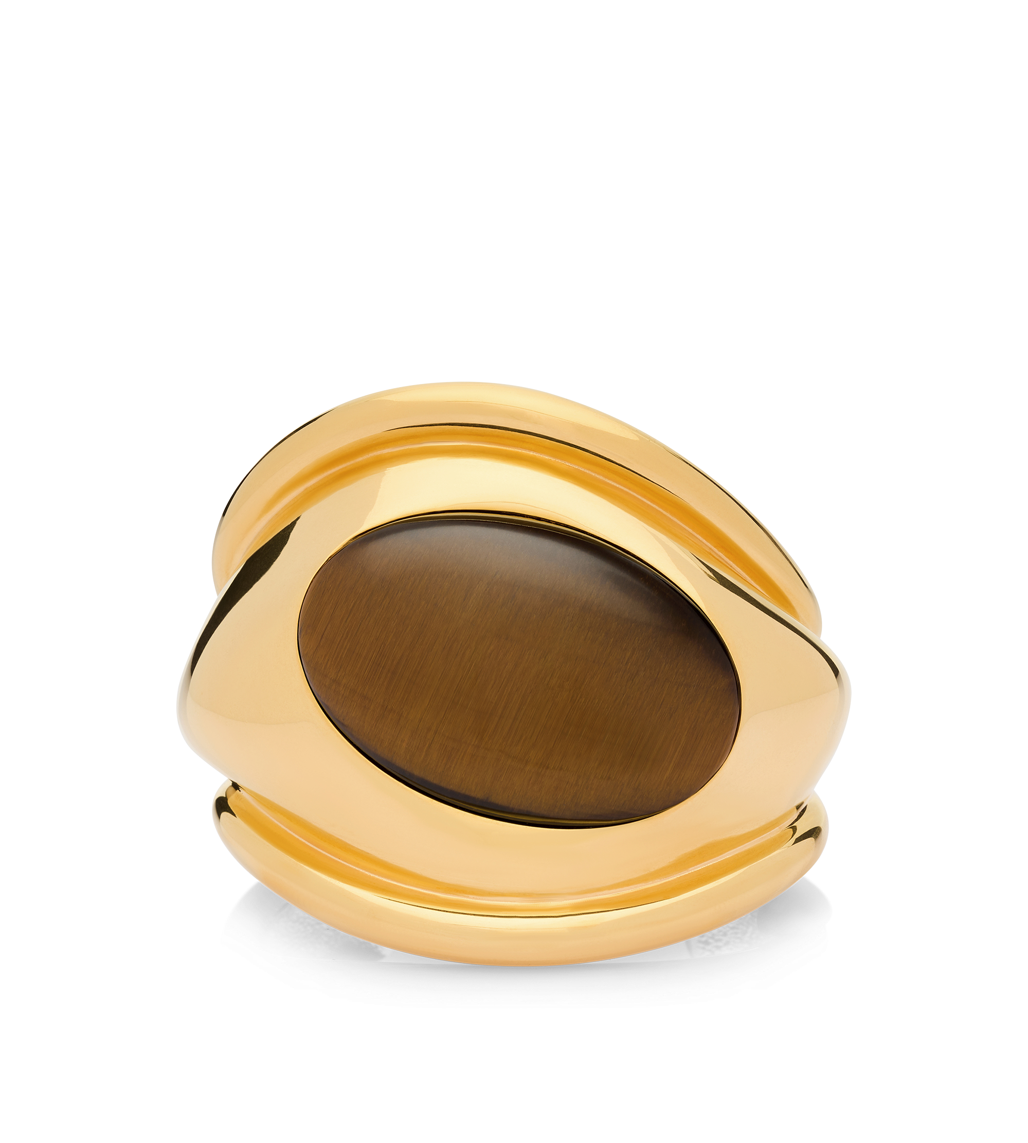 BRASS AND TIGER EYE ANGELICA CUFF | Tom Ford Fashion