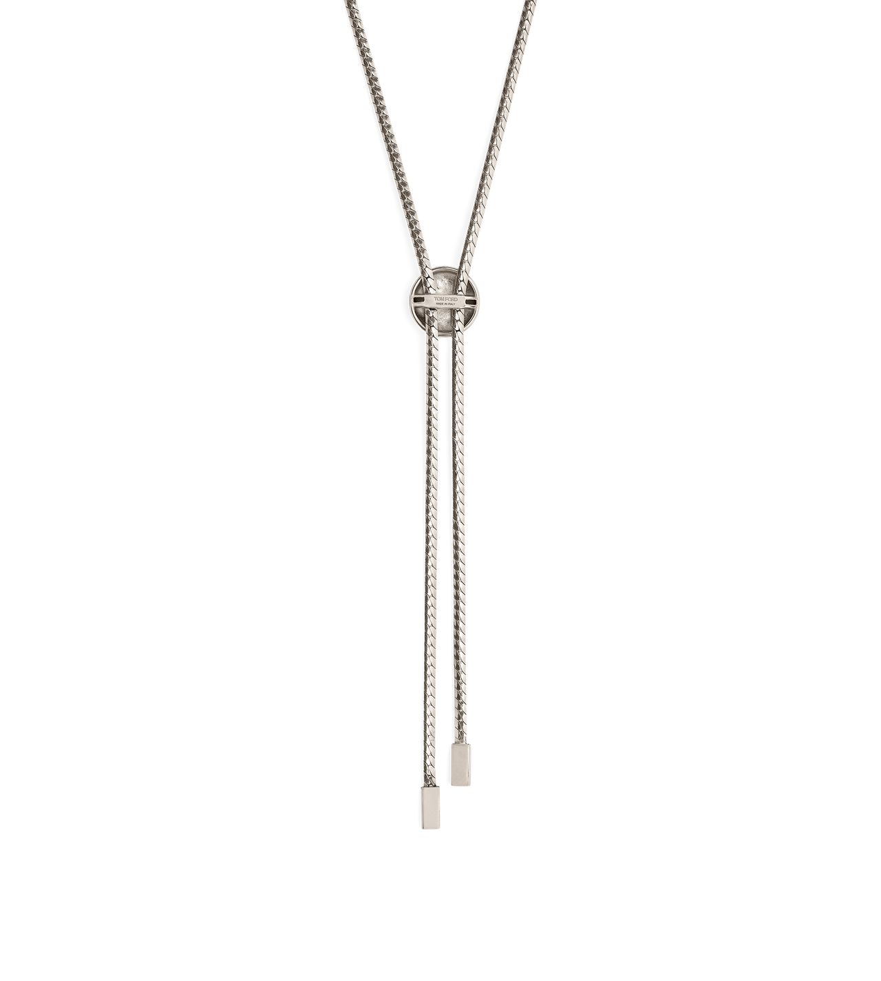 BRASS DOME LARIAT NECKLACE image number 1