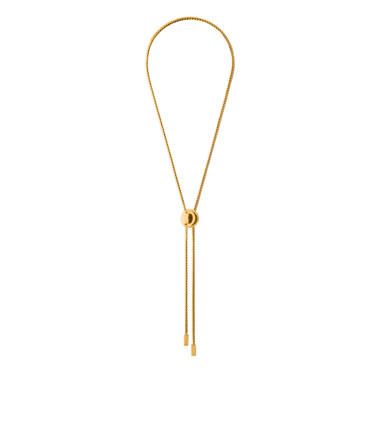 BRASS DOME LARIAT NECKLACE image number 0