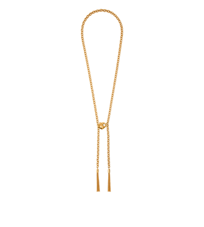 BRASS AMOR LARIAT NECKLACE image number 0