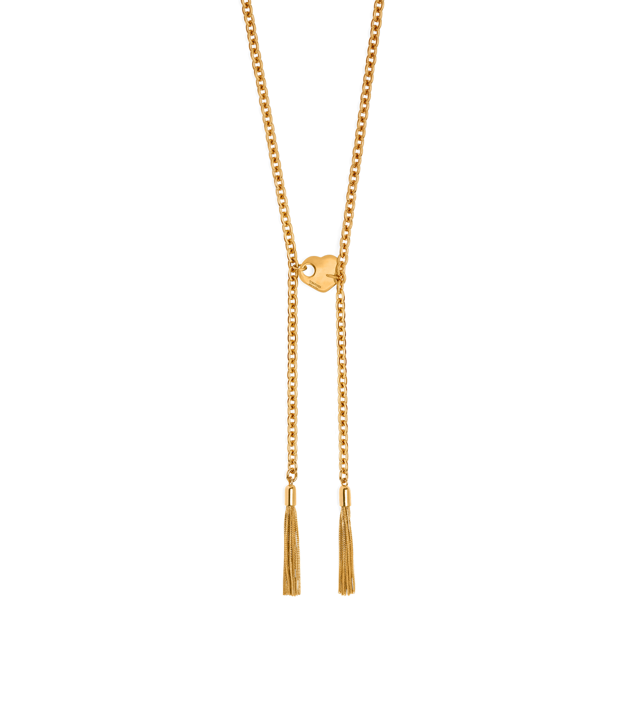 BRASS AMOR LARIAT NECKLACE image number 1