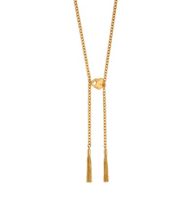 BRASS AMOR LARIAT NECKLACE image number 1