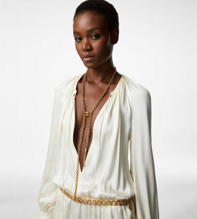 BRASS AMOR LARIAT NECKLACE image number 2
