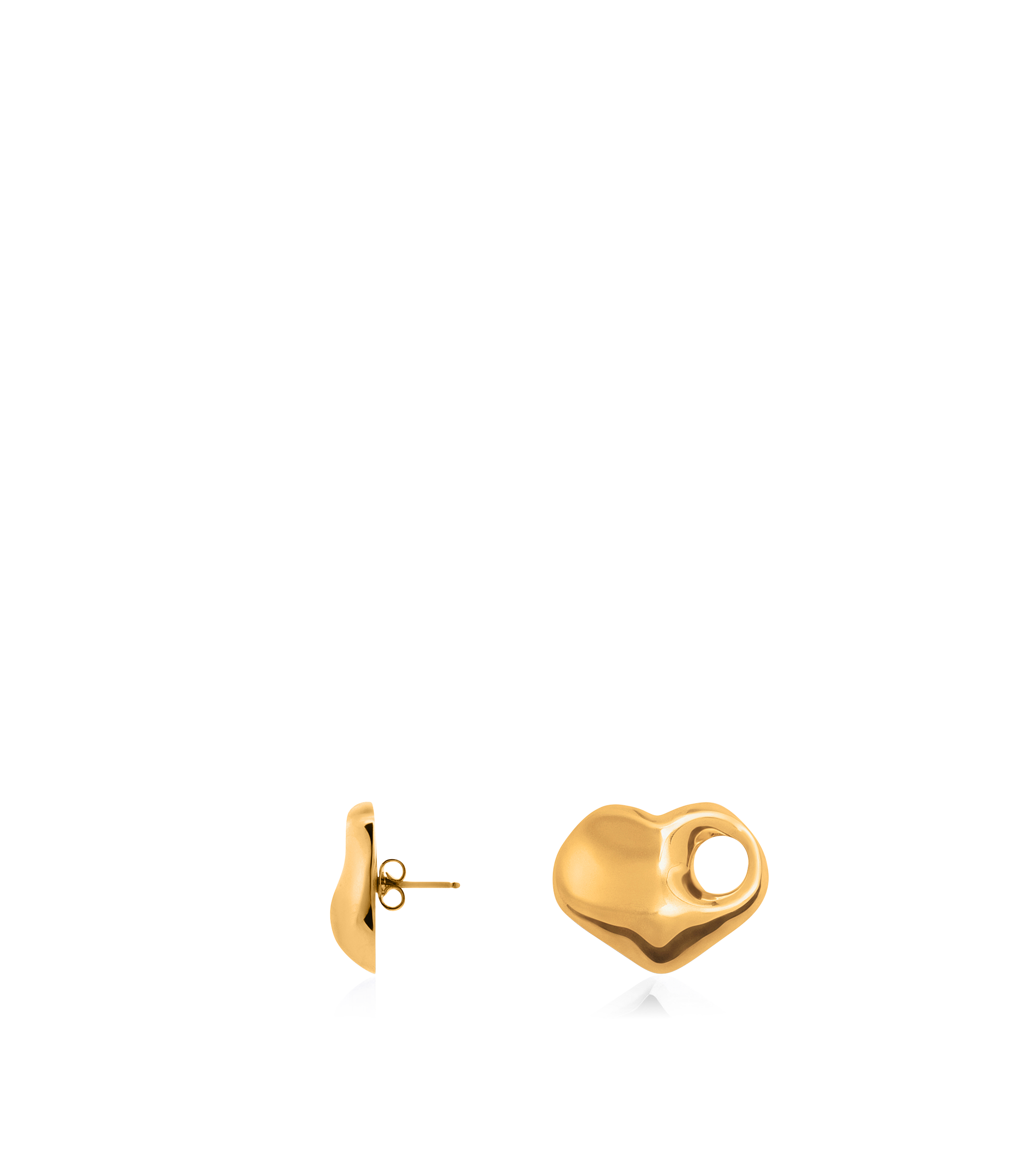 BRASS AMOR EARRINGS