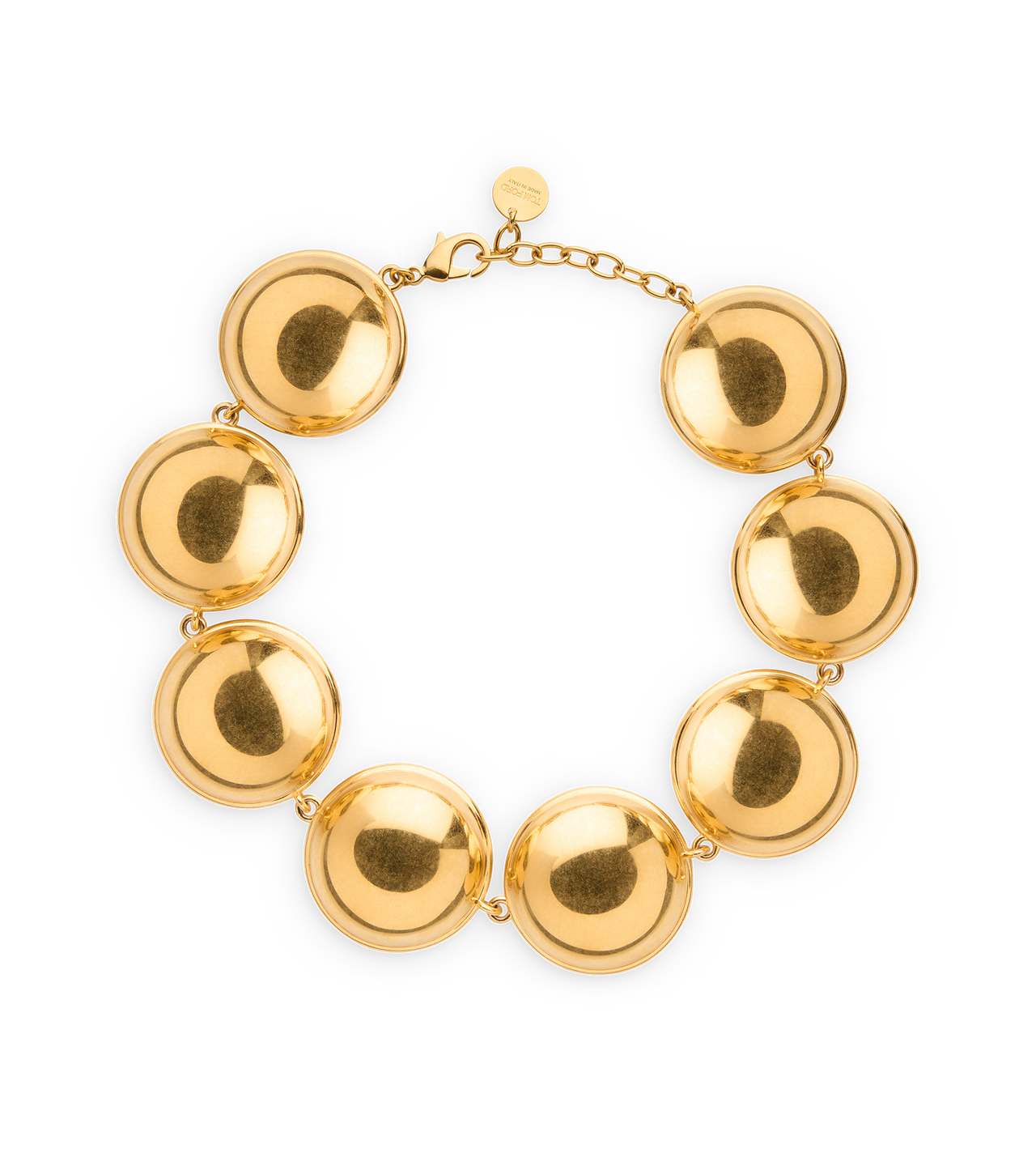 BRASS DOME NECKLACE image number 0