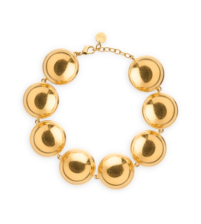 BRASS DOME NECKLACE image number 0