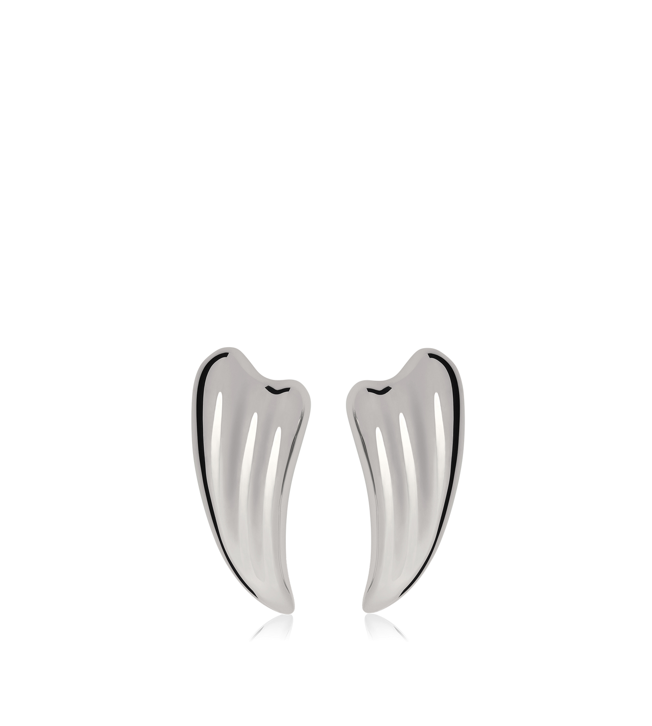 TOM FORD BRASS SILVER SILVER BRASS LIZA EARRINGS