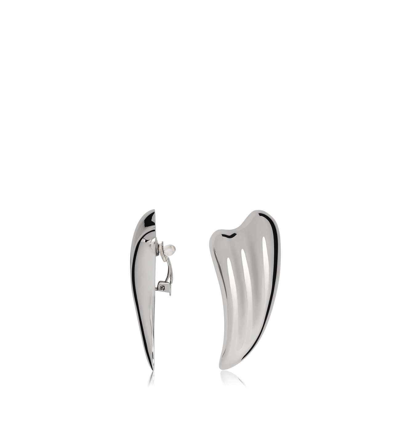 TOM FORD BRASS SILVER SILVER BRASS LIZA EARRINGS