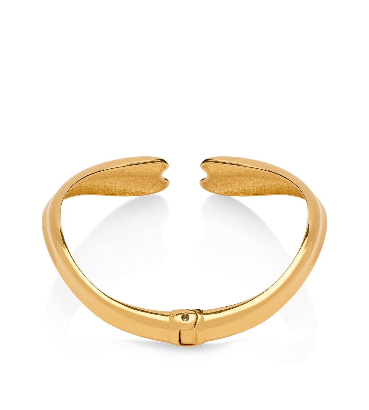 VINTAGE GOLD BRASS LIZA CHOKER image number 1